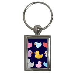 Duck Pattern Key Chain (rectangle)