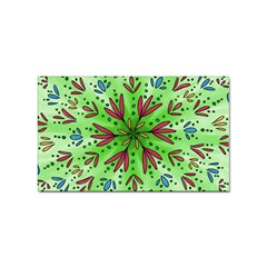 Flower Mandala Art Drawing Spring Background Sticker (rectangular)