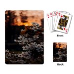 White Flower Playing Cards Single Design (Rectangle) Back