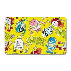 Robot Pattern Magnet (rectangular)