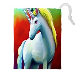 Unicorn Design Drawstring Pouch (4xl)