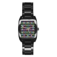 Inspirational Think Big Concept Pattern Stainless Steel Barrel Watch by dflcprintsclothing