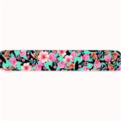 Flower Black Pink Small Bar Mat by NiOng