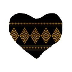 Abstract-batik Klasikjpg Standard 16  Premium Heart Shape Cushions