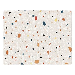 Terrazzo Natural Stone Pattern Art Two Sides Premium Plush Fleece Blanket (large)