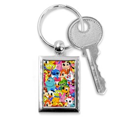 Illustration Cartoon Character Animal Cute Key Chain (rectangle)