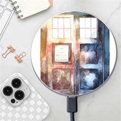 Tardis Doctor Who Transparent Wireless Fast Charger(white)