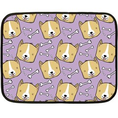 Corgi Pattern Fleece Blanket (mini)
