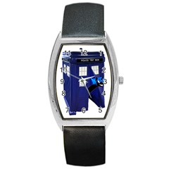 Tardis-doctor-who Barrel Style Metal Watch