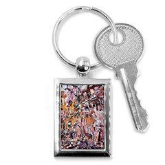 Pour Blend Smudged  Key Chain (rectangle)