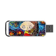 Cartoon Starry Night Vincent Van Gogh Portable Usb Flash (two Sides)