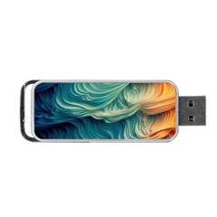 Art Pattern Artis Hands Illustration Portable Usb Flash (one Side)