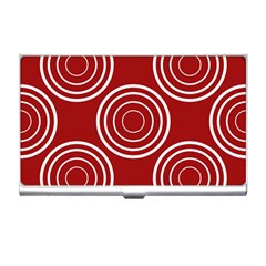 Background-red Business Card Holder