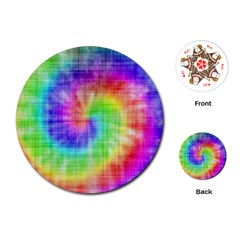 Watercolor-batik Playing Cards Single Design (round)