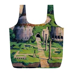 Painting Scenery Full Print Recycle Bag (l)