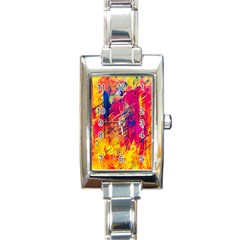 Abstract Design Calorful Rectangle Italian Charm Watch