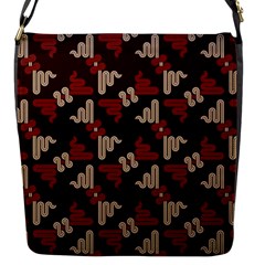 Oriental Dragon Motif Pattern Flap Closure Messenger Bag (s)