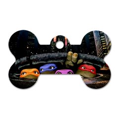 Teenage Mutant Ninja Turtles Leonardo Raphael Michelangelo Donatello Dog Tag Bone (two Sides) by Sarkoni