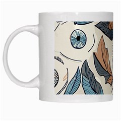 Eyes Pattern White Mug by Valentinaart