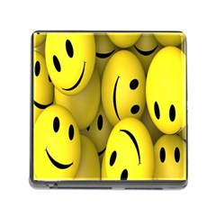 Emoji, Colour, Faces, Smile, Wallpaper Memory Card Reader (square 5 Slot)
