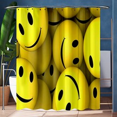 Emoji, Colour, Faces, Smile, Wallpaper Shower Curtain 60  X 72  (medium) 