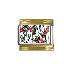 Mickey Mouse, Cartoon, Cartoon Character Gold Trim Italian Charm (9mm)