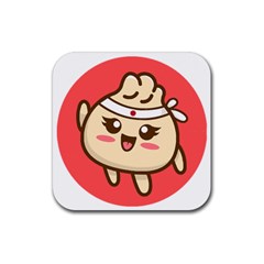 Bao T- Shirt Bao Down To Me   Dim Sum Pun T- Shirt Yoga Reflexion Pose T- Shirtyoga Reflexion Pose T- Shirt Rubber Coaster (square) by hizuto