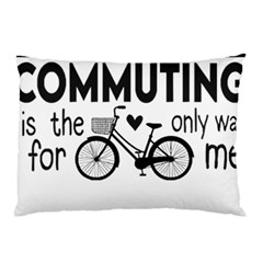 Bicycle T- Shirt Bicycle Commuting Is The Only Way For Me T- Shirt Yoga Reflexion Pose T- Shirtyoga Reflexion Pose T- Shirt Pillow Case (two Sides) by hizuto
