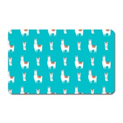 Lama Alpaca Animal Pattern Design Magnet (rectangular) by Pakjumat