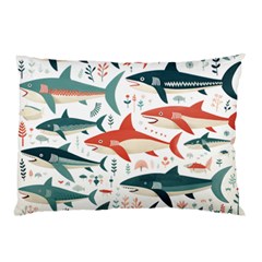 Fish Shark Animal Pattern Pillow Case (two Sides) by Pakjumat