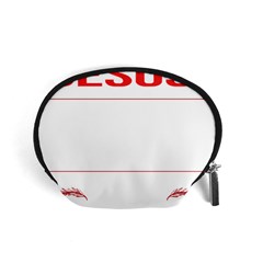 Calligraphy T- Shirt Funny Jesus Calligraphy Calligrapher Handwriting Lettering T- Shirt Accessory Pouch (small)