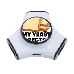 Bread Baking T- Shirt Funny Bread Baking Baker My Yeast Expecting A Bread T- Shirt (1) 3-port Usb Hub by JamesGoode