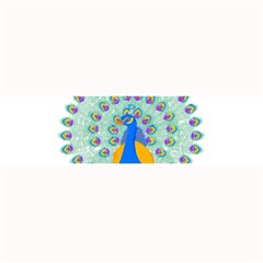 Peacock T-shirtwhite Look Calm Peacock 28 T-shirt (1) Large Bar Mat