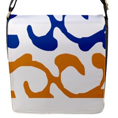 Abstract Swirl Gold And Blue Pattern T- Shirt Abstract Swirl Gold And Blue Pattern T- Shirt Flap Closure Messenger Bag (s) by EnriqueJohnson