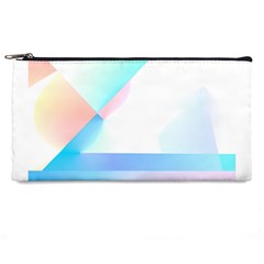 Abstract T- Shirt Minimalistic Abstract Northern Lights T- Shirt Pencil Case