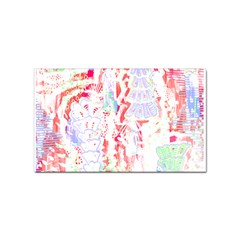 Abstractart T- Shirt Abstract Forest In Pink T- Shirt Sticker Rectangular (100 Pack)