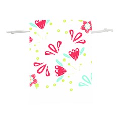 Batik T- Shirt Batik Flower Pattern T- Shirt Lightweight Drawstring Pouch (m)