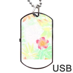 Botanical T- Shirt Botanical Handsome Coral Flower T- Shirt Dog Tag Usb Flash (one Side) by EnriqueJohnson
