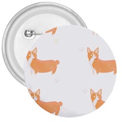 Corgi Dog T- Shirt Pembroke Welsh Corgi Dog Cute Pattern T- Shirt 3  Buttons by EnriqueJohnson