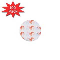 Dog And Cat Pattern T- Shirtdog And Cat Lover Pattern T- Shirt 1  Mini Buttons (100 Pack) 
