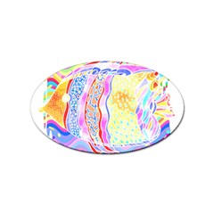 Fishing Gift T- Shirtfish T- Shirt Sticker Oval (100 Pack)