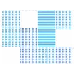 Geometric T- Shirt Blue Composition T- Shirt Premium Plush Fleece Blanket (extra Small)