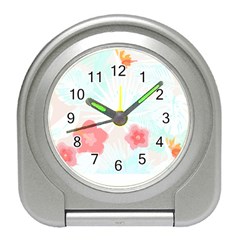 Hawaii T- Shirt Hawaii Efflorescence Pattern T- Shirt Travel Alarm Clock