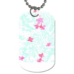 Hawaii T- Shirt Hawaii Flower Bird Fashion T- Shirt Dog Tag (one Side) by EnriqueJohnson