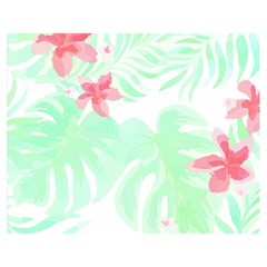 Hawaii T- Shirt Hawaii Meadow Trend T- Shirt Two Sides Premium Plush Fleece Blanket (medium)
