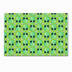 Alien Pattern- Postcard 4 x 6  (pkg Of 10) by Ket1n9