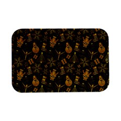 Christmas Background Seamless Pattern Pattern Open Lid Metal Box (silver)   by Grandong