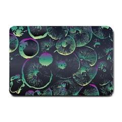 Psychedelic Mushrooms Background Small Doormat
