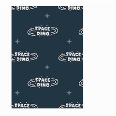 Space Dino Art Pattern Design Wallpaper Background Large Garden Flag (two Sides) by Vaneshop