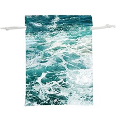 Blue Crashing Ocean Wave Lightweight Drawstring Pouch (xl) by Jack14